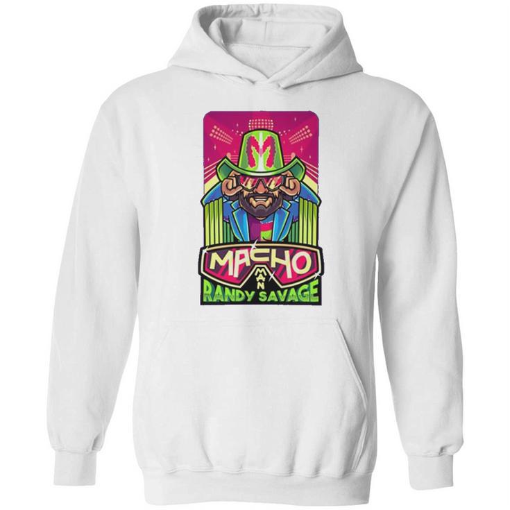 Randy Macho Man Savage Cartoon Wrestling Hoodie