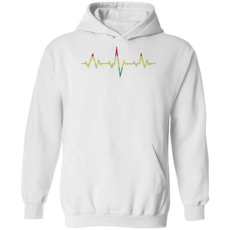 Reggae Music Heartbeat Rastafari Rasta Hoodie