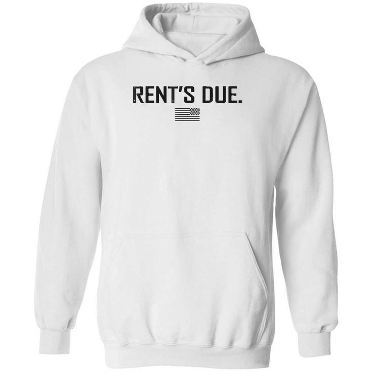 Rents Due Work Hard Bodybuilder Weightlifting Hoodie