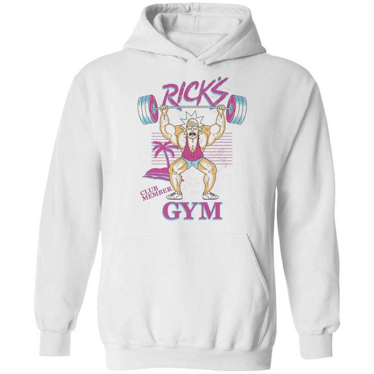 Rick Morty Ricks Gym Neon Beach Hoodie