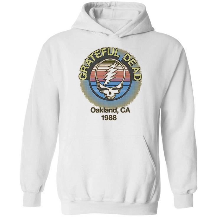 Ripple Junction Grateful Dead Adult Unisex Oakland 88 Light Weight 100 Cotton Crew Hoodie