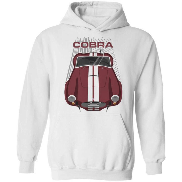 Shelby Ac Cobra 427 Maroon Hoodie