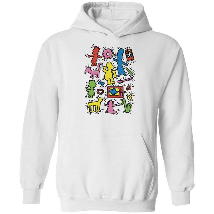 Simpsons X Keith Haring Hoodie