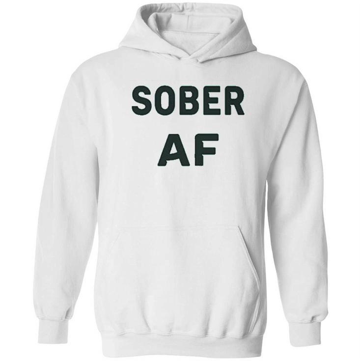 Sober Af Ladies Sobriety Hoodie