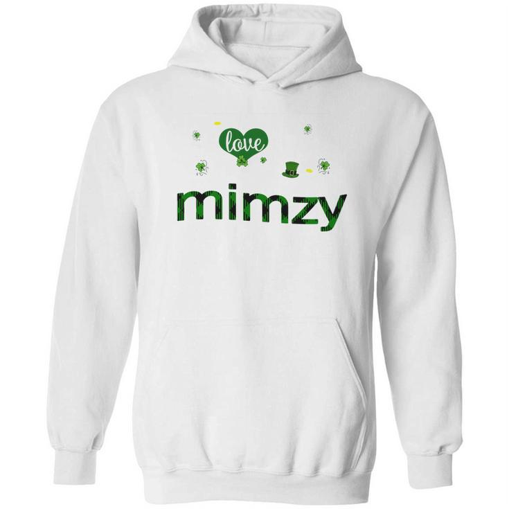 St Patricks Day Cute Shamrock I Love Being Mimzy Heart Family Gifts Hoodie