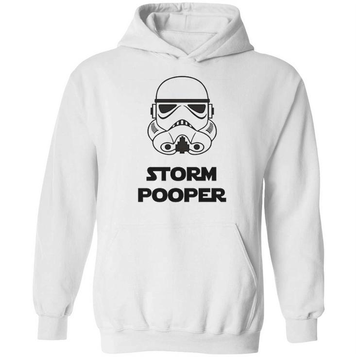 Storm Pooper  Space Romper One Piece Hoodie