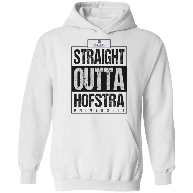 Straight Outta Hofstra University Funny Gift Hoodie