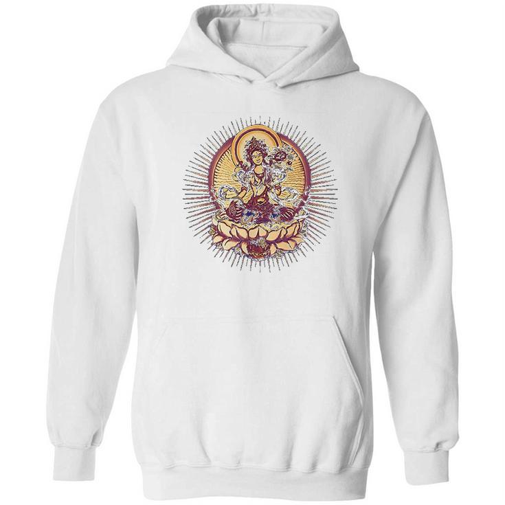 Tara Tibet Buddhismus Lotus Hoodie