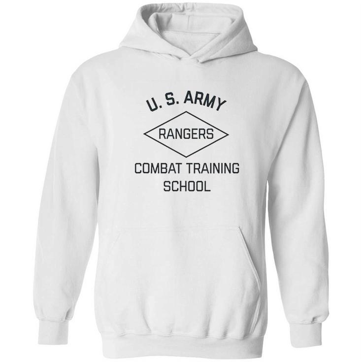 Us Army Ranger Combat Training School Ww2 Vintage Pt Hoodie