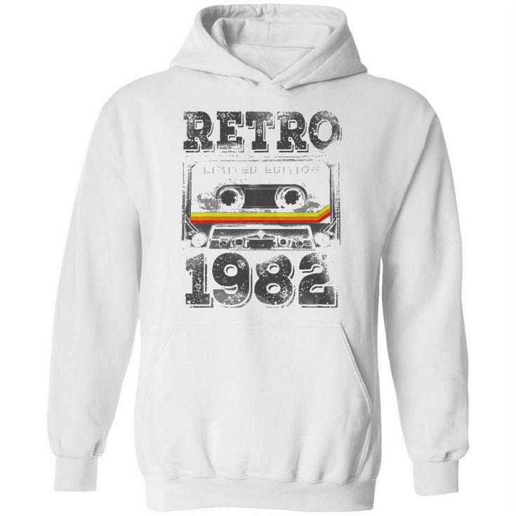 Vintage 1982  40 Years Old Cassette Tape 40Th Birthday Hoodie