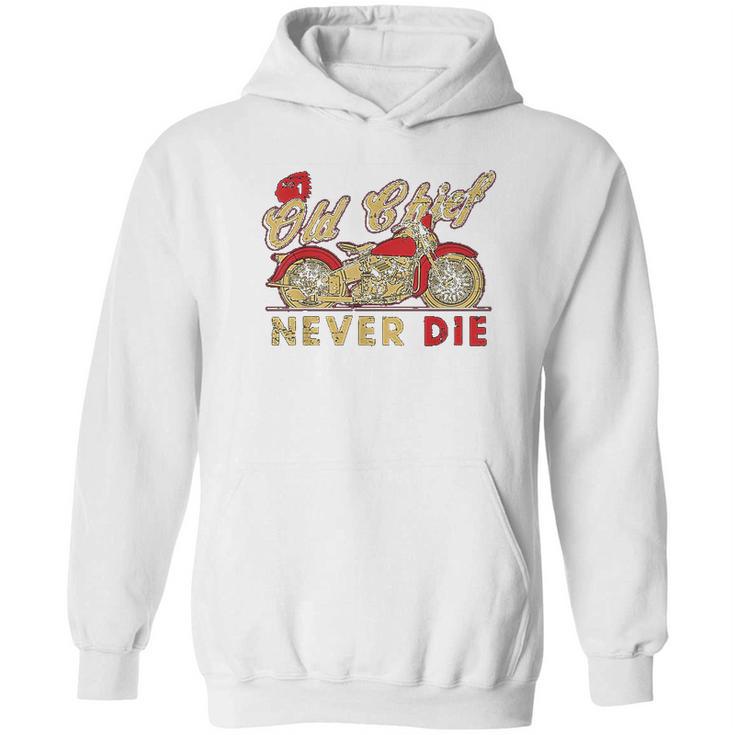 Vintage Motorcycle Native Chief Motorcycle Bikers Gift Hoodie