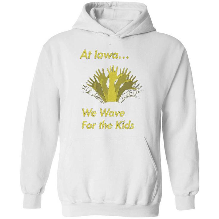 Wave  Hawkeyes Waving  Iowans Kids Childrens Hospital Hoodie