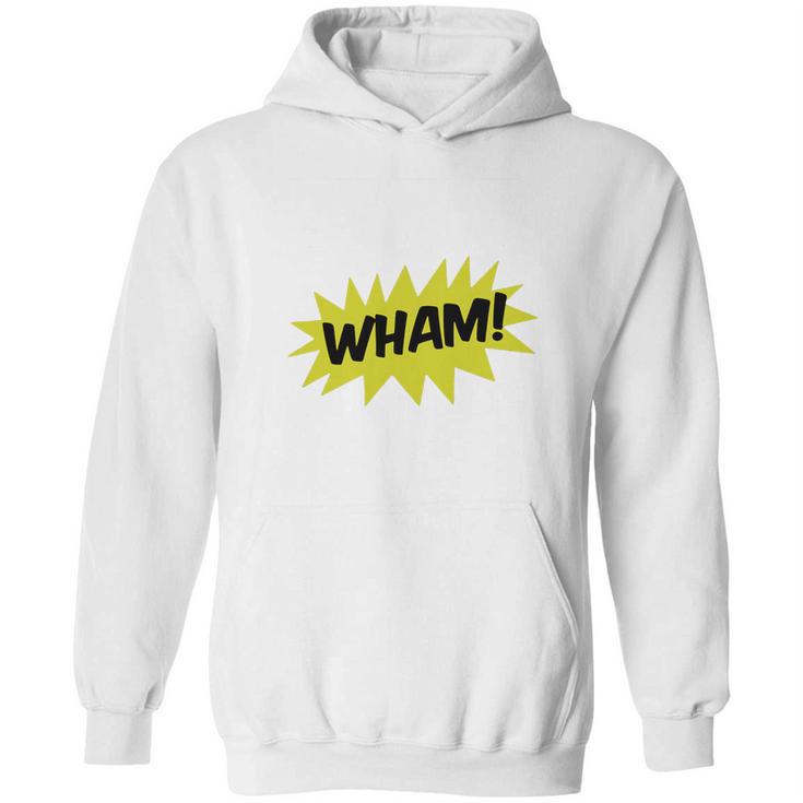 Wham With Starburst Comic Hero Baseball Cap Hoodie