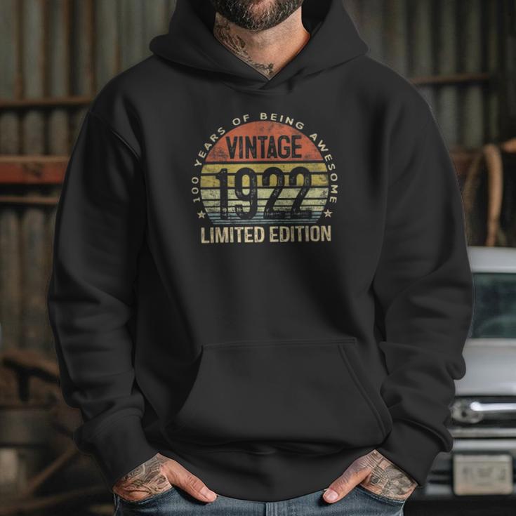 100 Years Old Gifts Vintage 1922 Limited Edition 100 Birthday Hoodie Gifts for Her