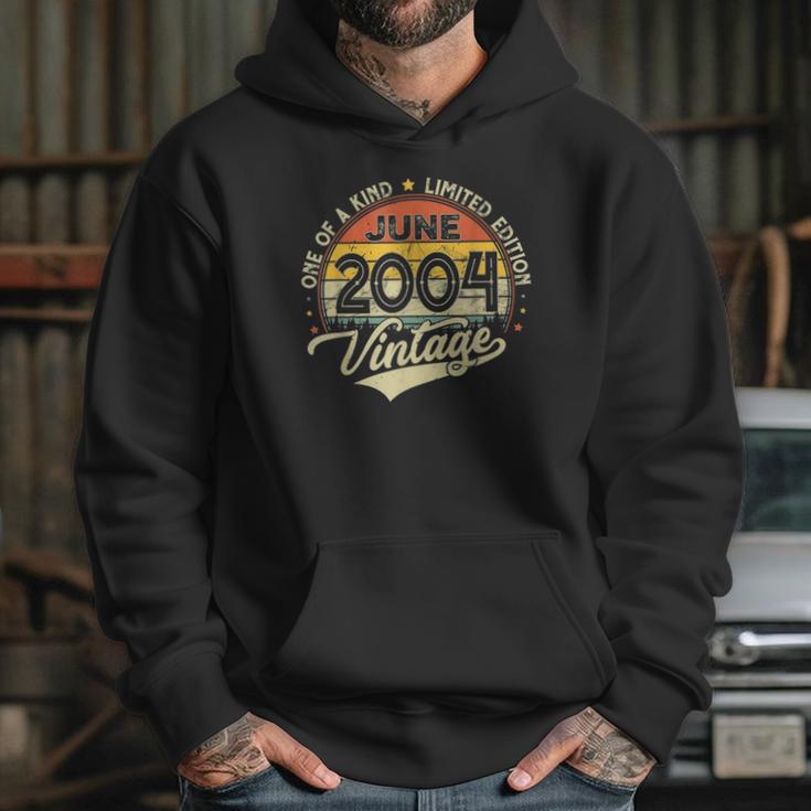 18Th Birthday Gifts 18 Years Old Retro Born In June 2004 Ver2 Hoodie Gifts for Her