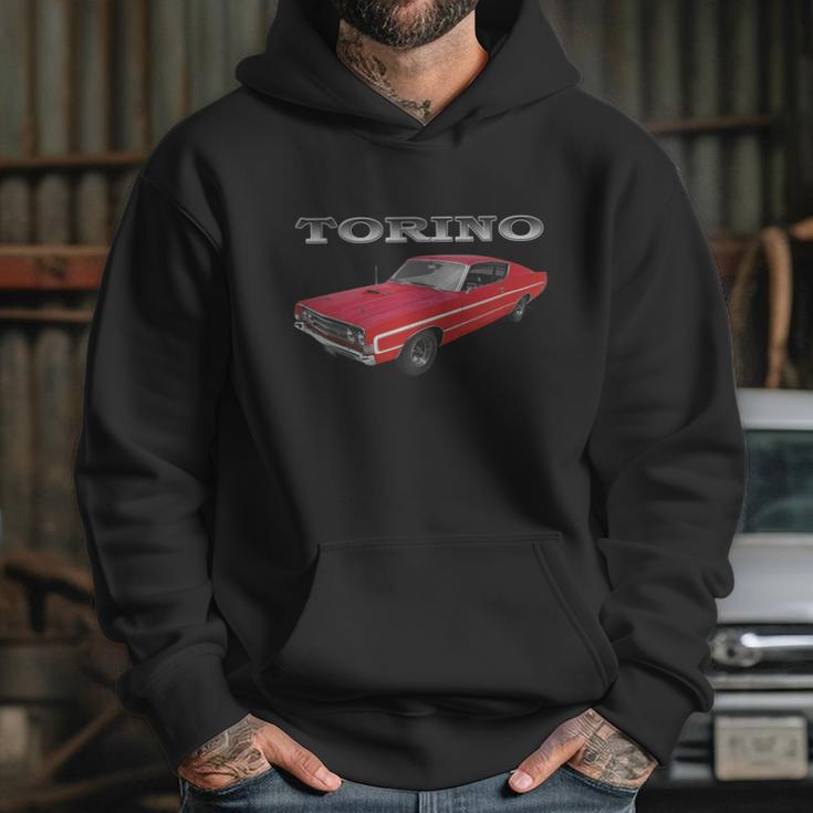 1969 Ford Torino Gt Red Hoodie Gifts for Her