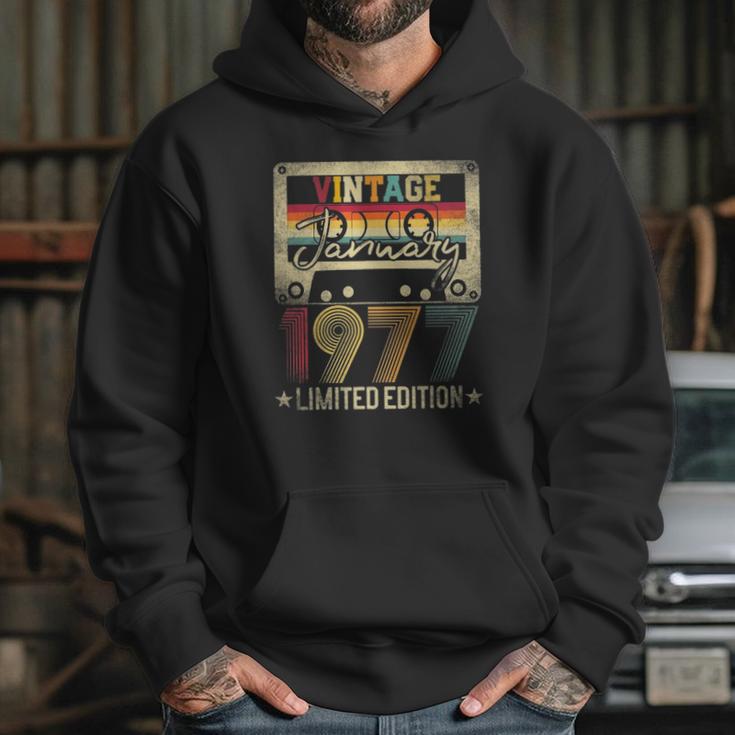 1977 January Vintage Limited Edition 45Th Birthday Gift Idea Hoodie Gifts for Her