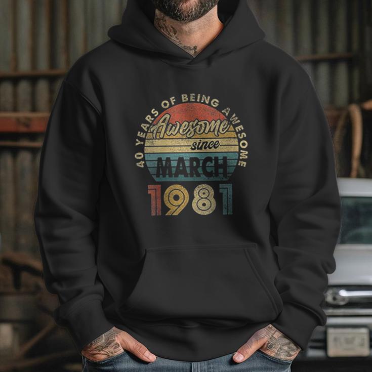 1981 Retro Vintage 41 Years Old 41St Birthday Gift Hoodie Gifts for Her