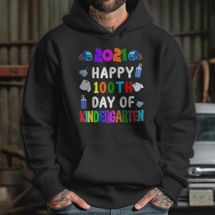 2022 Happy 100Th Day Of Kindergarten Cute 100 Days Hoodie Gifts for Her