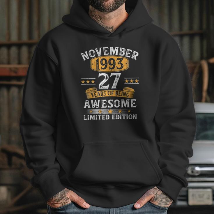 27 Years Old Gifts Vintage November 1993 27Th Birthday Hoodie Gifts for Her