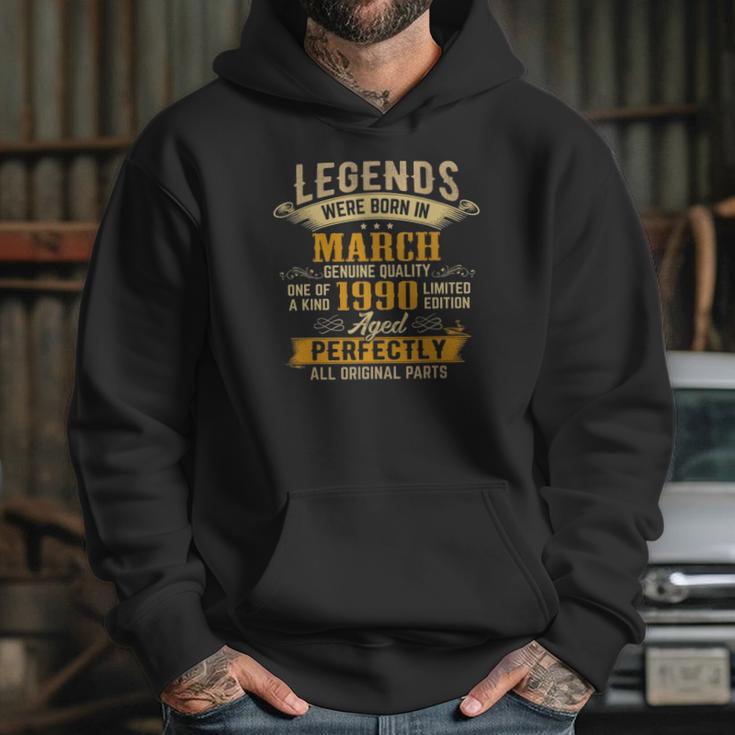 31 Years Old 31St Birthday - Legends Were Born In March 1990 Ver2 Hoodie Gifts for Her