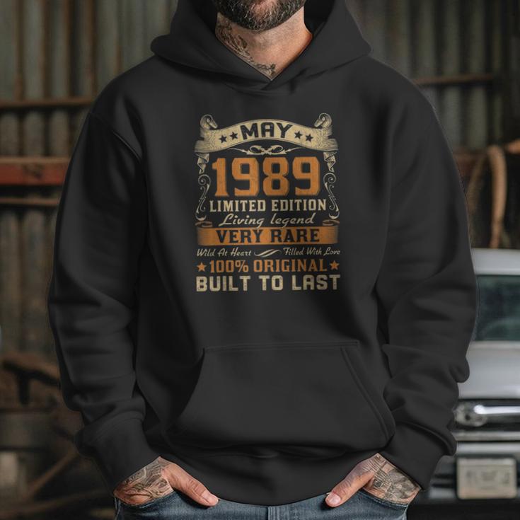 32Nd Birthday Gift 32 Years Old Retro Vintage May 1989 Ver2 Hoodie Gifts for Her