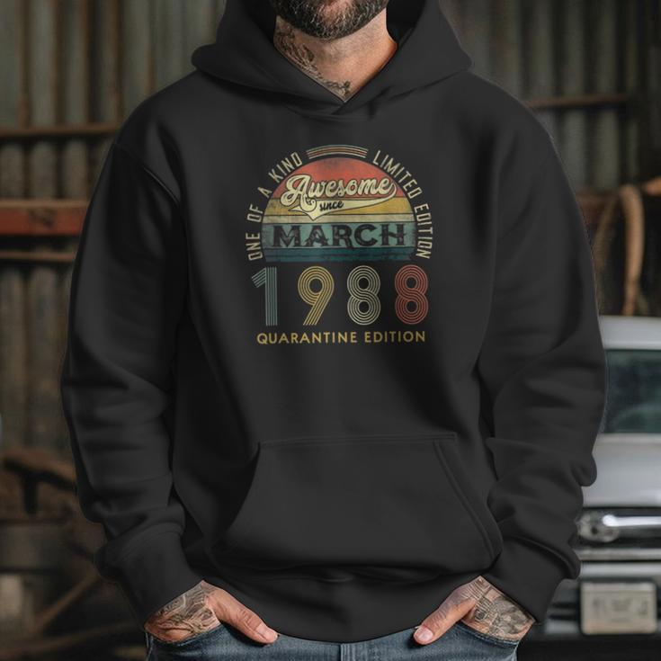 33 Years Old Vintage March 1988 33Rd Birthday Awesome Hoodie Gifts for Her