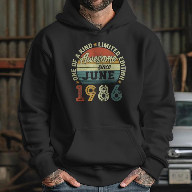 35 Years Old Birthday Awesome Since June 1986 35Th Birthday Hoodie Gifts for Her