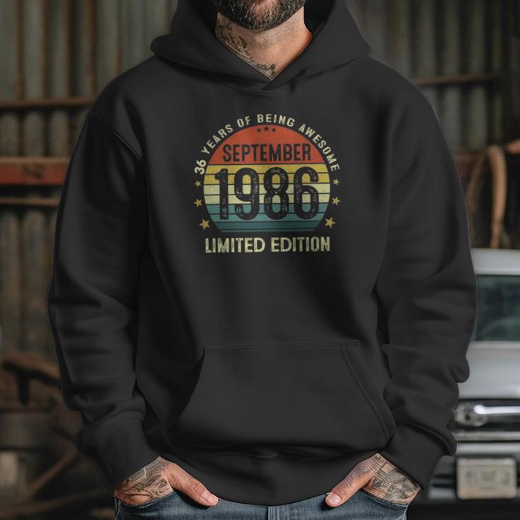 36 Years Old Birthday Vintage September 1986 Limited Edition Hoodie Gifts for Her