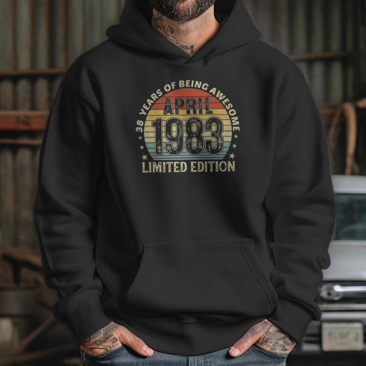 38 Years Old Vintage April 1983 Limited Edition 38Th Birthday Hoodie Gifts for Her