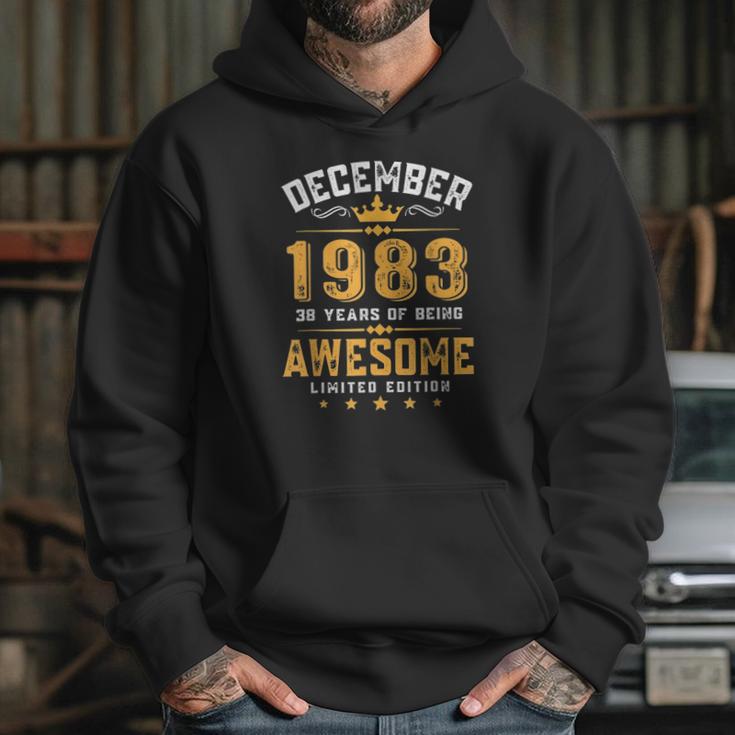 38Th Birthday Gift 38 Years Old Awesome Since December 1983 Ver2 Hoodie Gifts for Her