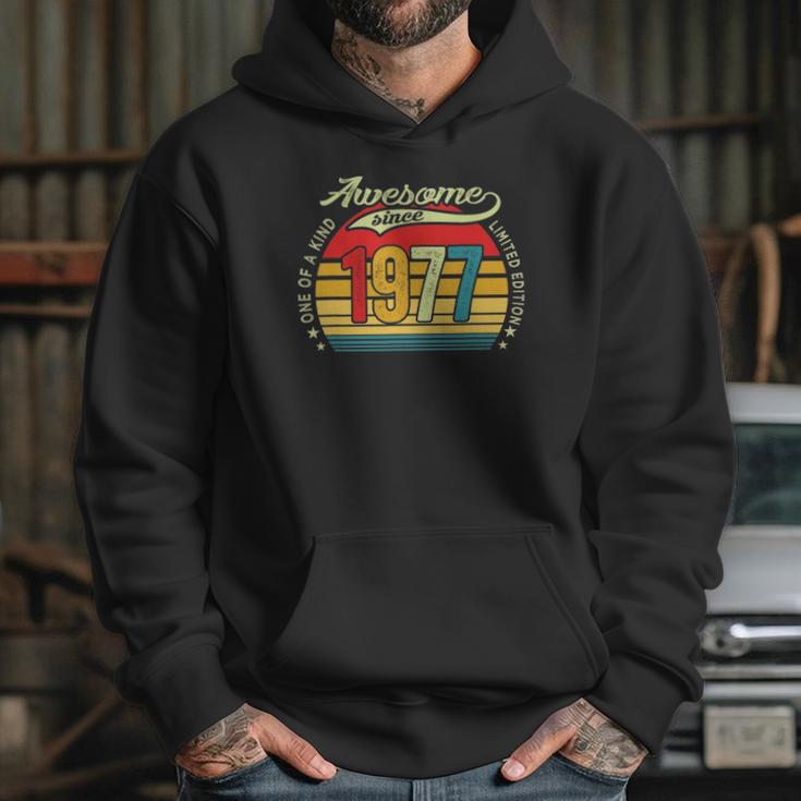 44 Years Old Gifts 44Th Birthday Men Awesome Since 1977 Ver2 Hoodie Gifts for Her