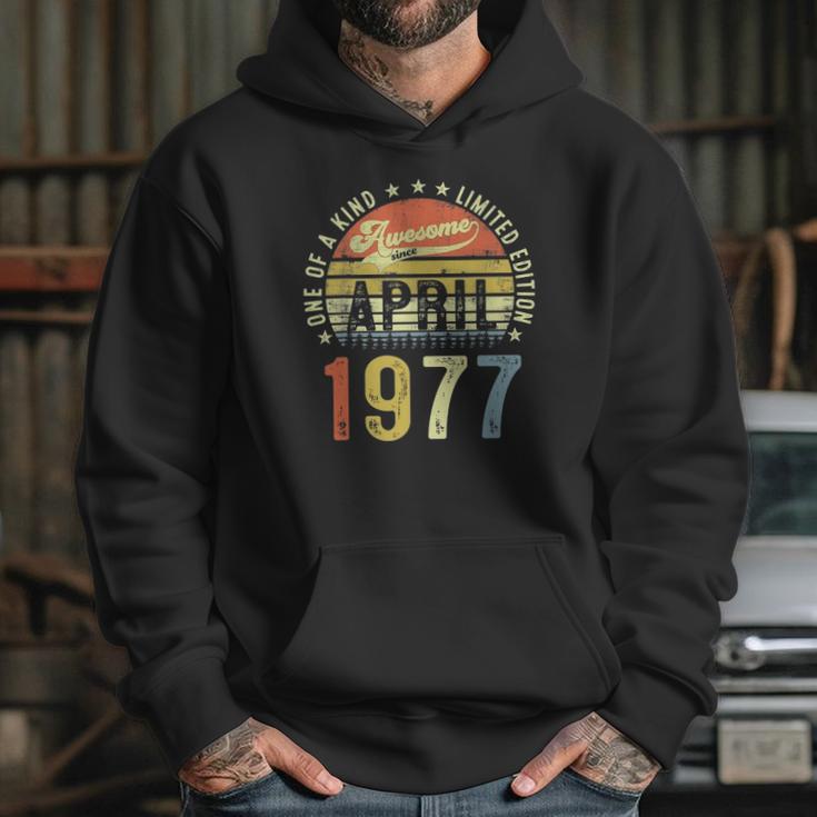 44 Years Old Birthday Awesome Since April 1977 44Th Bday Hoodie Gifts for Her