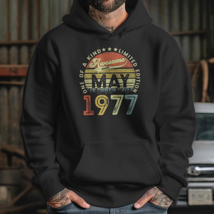 44 Years Old Birthday Awesome Since May 1977 44Th Birthday Hoodie Gifts for Her