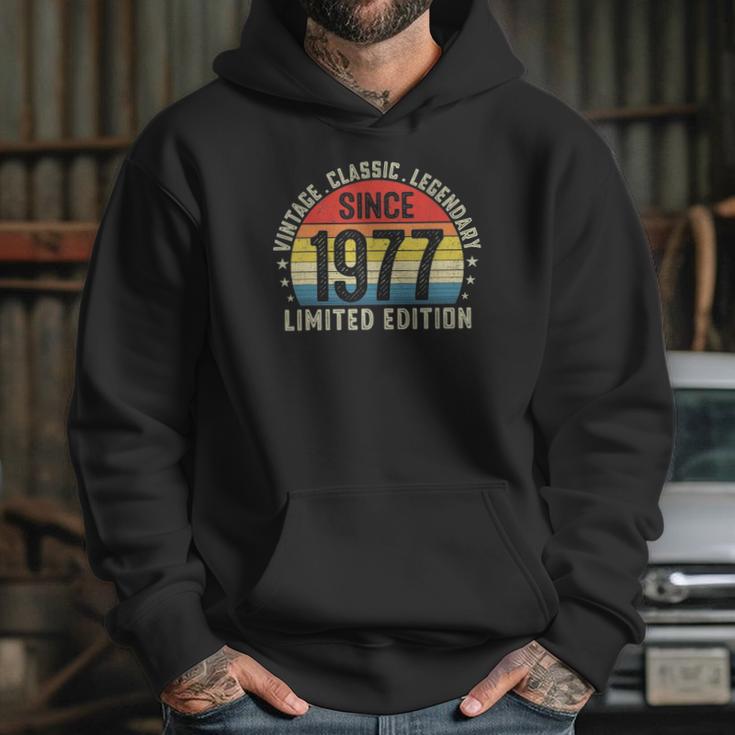 44Th Birthday 44 Years Old Bday Retro Vintage Since 1977 Ver2 Hoodie Gifts for Her