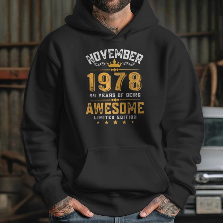 44Th Birthday Gift 44 Years Old Awesome Since November 1978 Ver2 Hoodie Gifts for Her