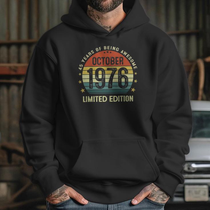 45 Years Old Birthday Vintage October 1976 Limited Edition Hoodie Gifts for Her