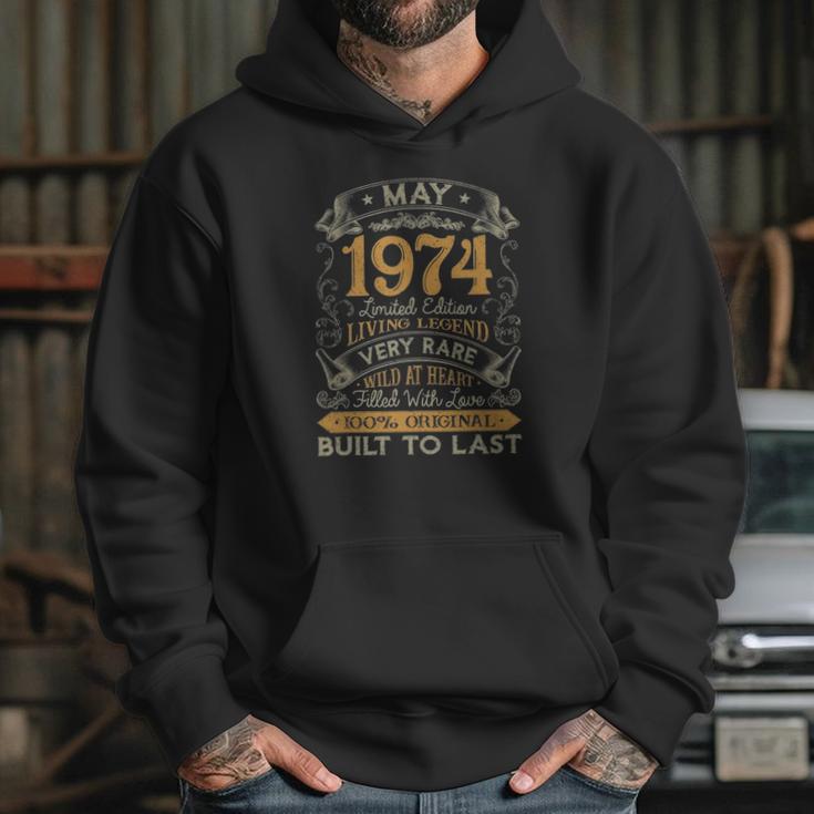 47Th Birthday Gift 47 Years Old Retro Vintage May 1974 Ver2 Hoodie Gifts for Her