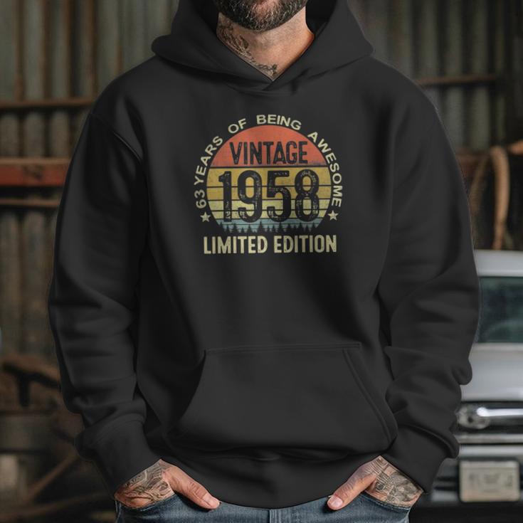 63 Years Old Vintage Limited Edition 1958 63Th Birthday Hoodie Gifts for Her