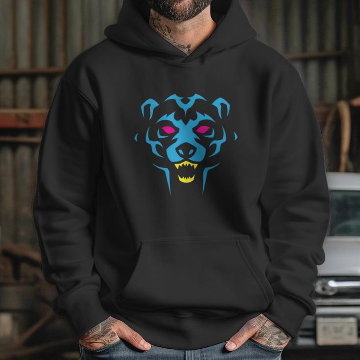 80S Blue Bear Logo Cmyk Hoodie Gifts for Her