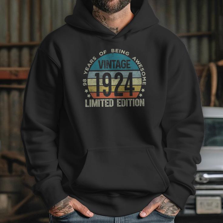 98 Years Old Gifts Vintage 1924 Limited Edition 98Th Birthday Hoodie Gifts for Her