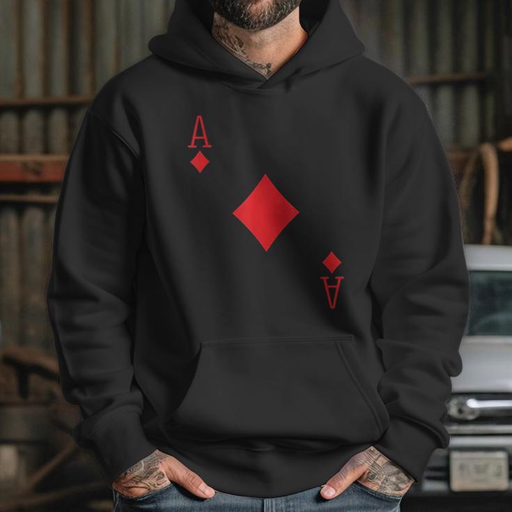 Ace Diamonds Poker Texas Hold Em Deck Cards Playing Costume Hoodie Gifts for Her