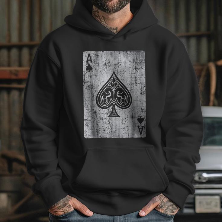 Ace Of Spades Card Gambling Poker Vintage Graphic Hoodie Gifts for Her