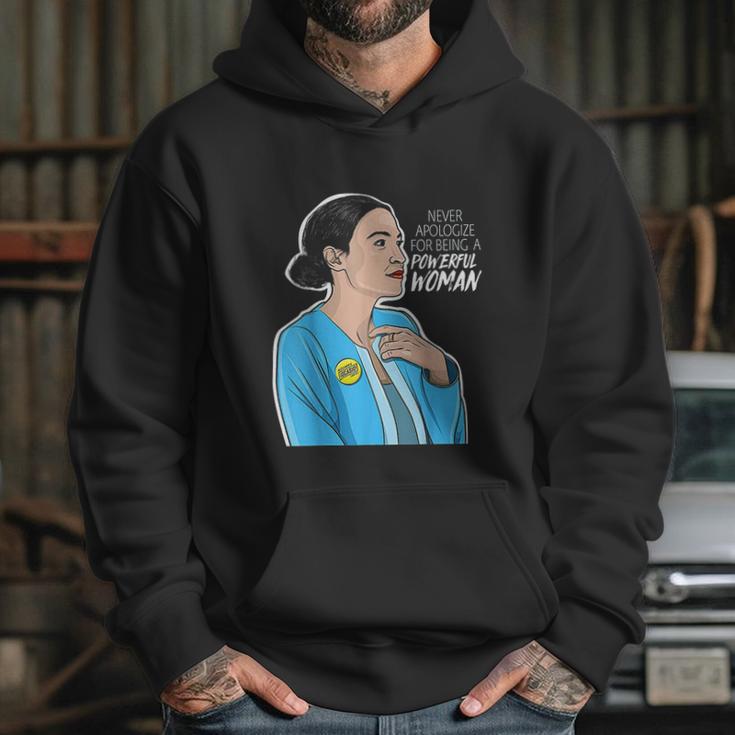 Alexandria Ocasio Cortez Powerful Woman Hoodie Gifts for Her