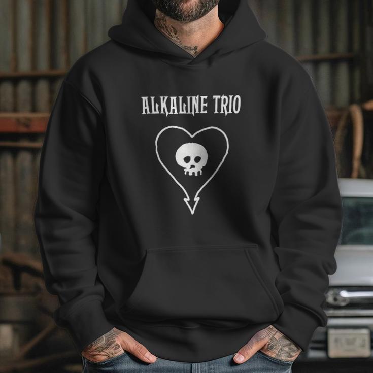 Alkaline Trio Mens Classic Heartskull Hoodie Gifts for Her