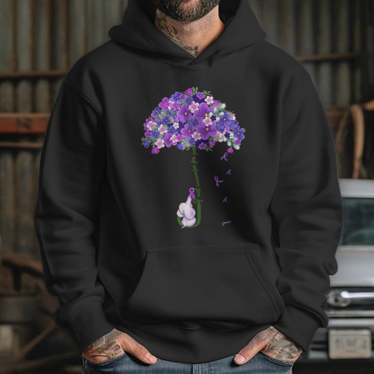 Alzheimer Awareness Cute Elephant I Will Remember For You Hoodie Gifts for Her