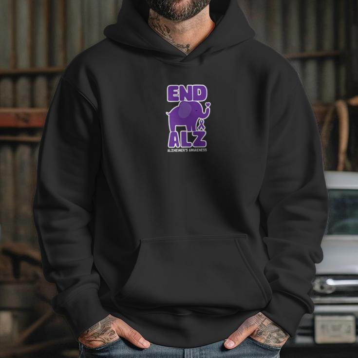 Alzheimer Awareness And Gifts Elephant Hoodie Gifts for Her