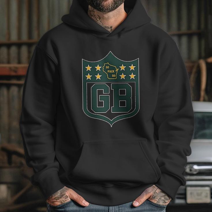 Americas Finest Apparel Green Bay Shield Hoodie Gifts for Her