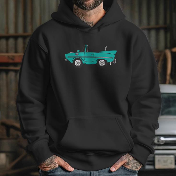 Amphicar Aqua Turquoise Car Boat Owner Collector Hoodie Gifts for Her