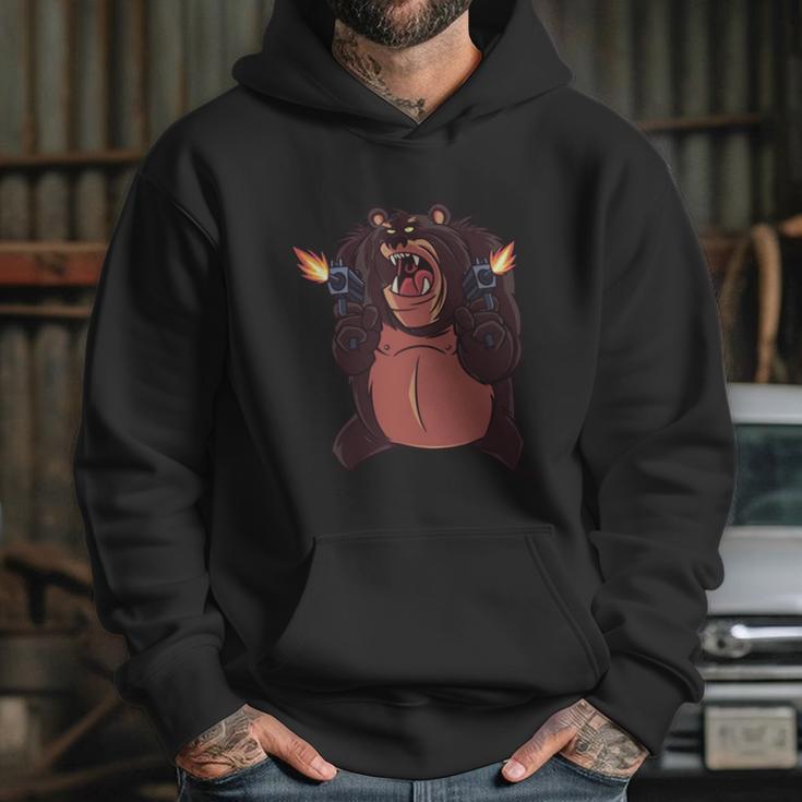 Angry Bear Shooting Hoodie Gifts for Her